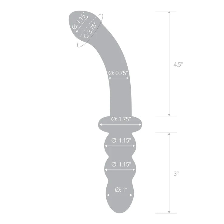 Glas - Double Ended G-Spot Dildo - 8" - divasdenau