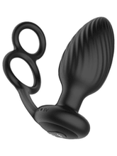 Load image into Gallery viewer, TORNADO COCK AND BALL RING ROTATING AND VIBRATING BUTT PLUG WITH REMOTE CONTROL - divasdenau