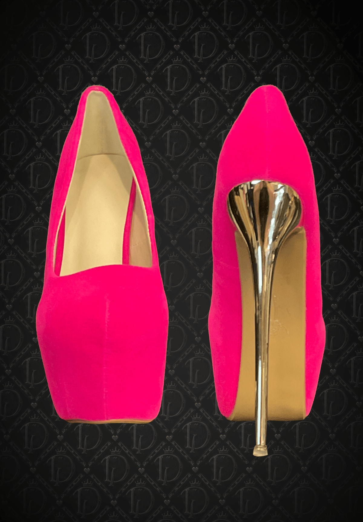 Classic Velvet Stiletto - Hot Pink - divasdenau