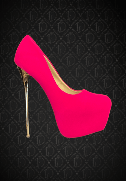 Classic Velvet Stiletto - Hot Pink - divasdenau