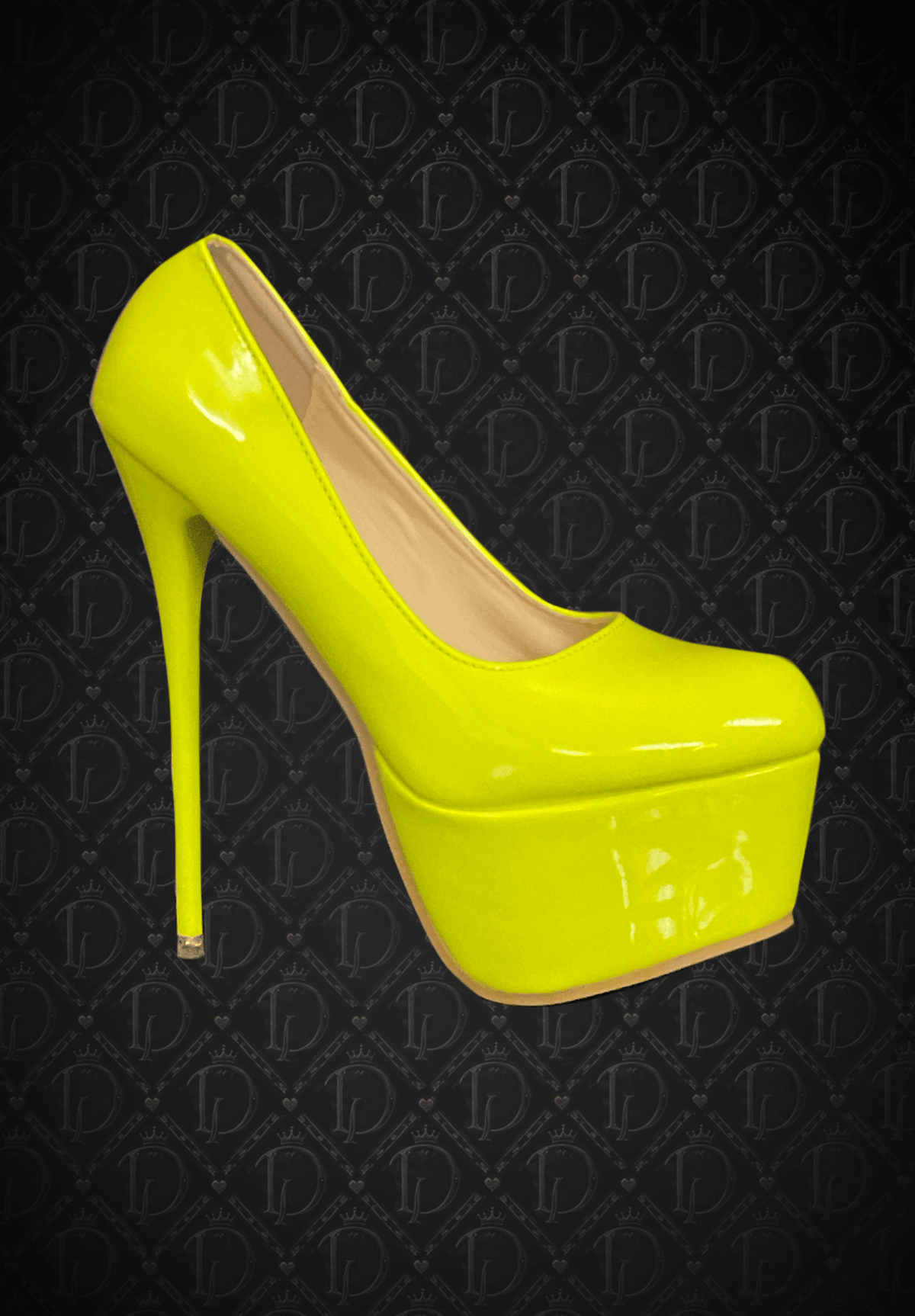 Classic Glossy Stiletto - Fluro Yellow - divasdenau