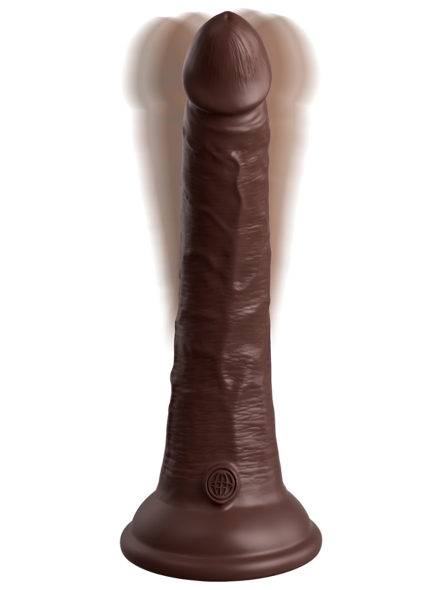 King Cock Elite - Vibrating Dual Density Silicone Cock with Remote - 7