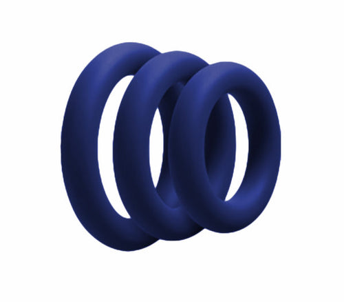 Love in Leather - Silicone Fatboy Cock Ring - 3PC