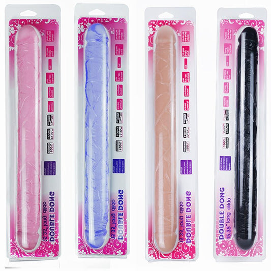 15" Double Dong Dildo - Flesh - divasdenau