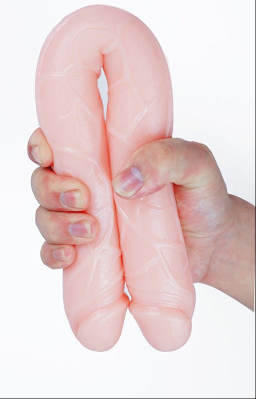 15" Double Dong Dildo - Flesh - divasdenau
