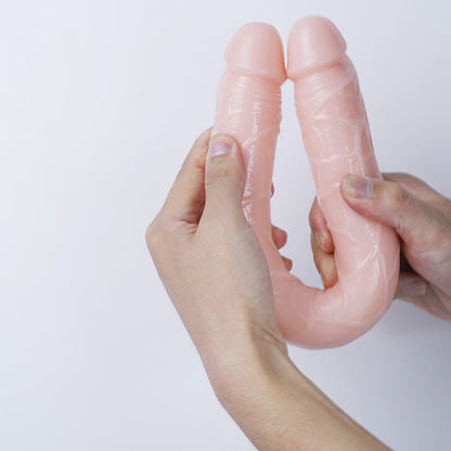15" Double Dong Dildo - Flesh - divasdenau