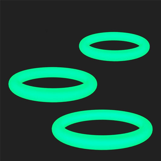 3 Sizes Luminous Cock Rings Kit - divasdenau