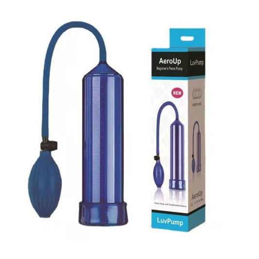 Hand Press Penis Pump - Blue - divasdenau