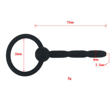 Load image into Gallery viewer, Pull Ring Silicone Penis Plug