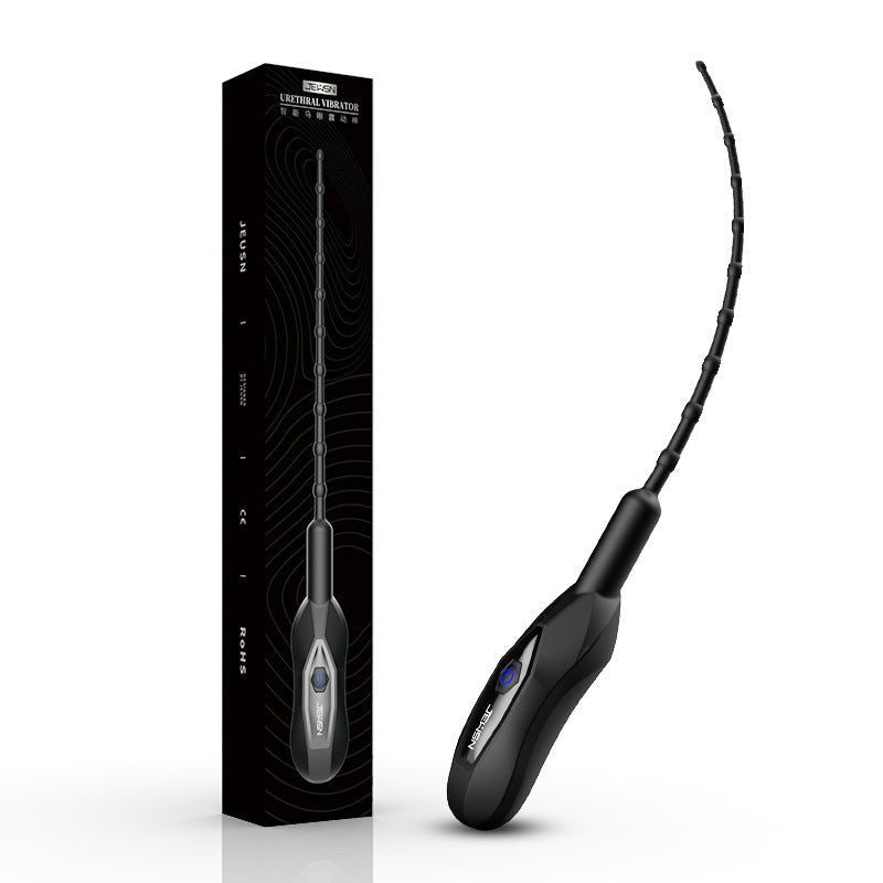 Vibrating Penis Plug - Ribbed - divasdenau