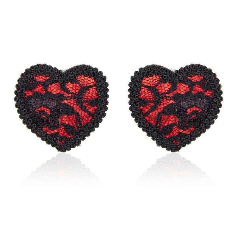 Heart Shape Lace Nipple Sticker - divasdenau