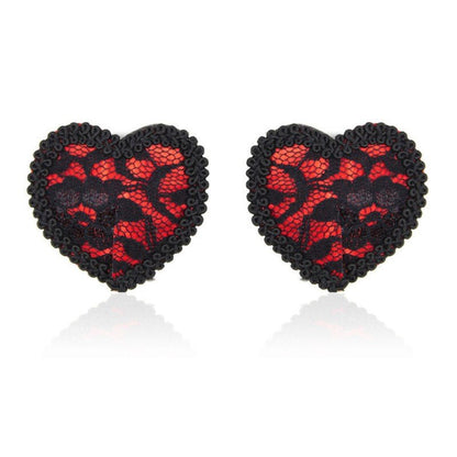Heart Shape Lace Nipple Sticker - divasdenau
