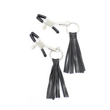 Load image into Gallery viewer, Alloy Nipple Clamp with Leather Tassel