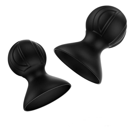 Silicone Nipple Sucker (Pair) Black / Purple - divasdenau