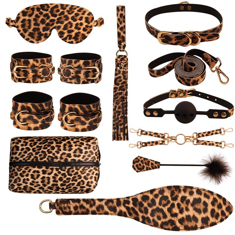 Leopard Bondage Kit with Storage Bag - divasdenau