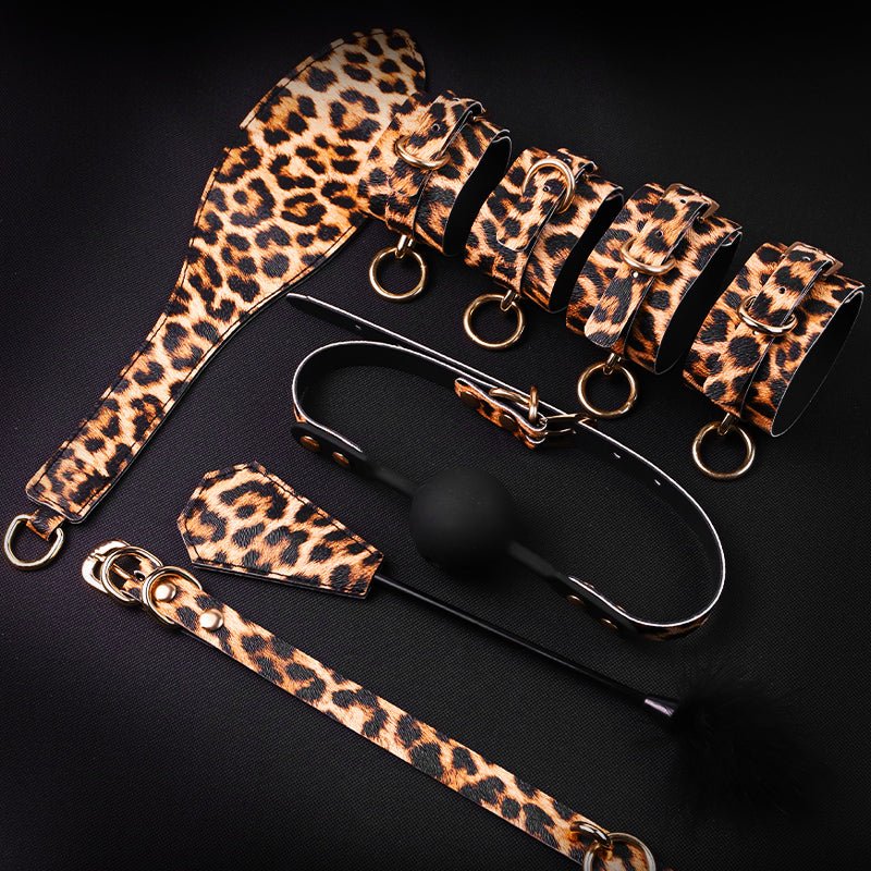 Leopard Bondage Kit with Storage Bag - divasdenau