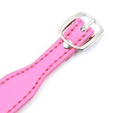 Load image into Gallery viewer, PU Leather Collar with Bell - Black/Pink