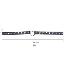 Load image into Gallery viewer, Heart Ring Connect PU Leather Collar - Black