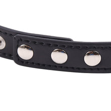 Load image into Gallery viewer, Heart Ring Connect PU Leather Collar - Black