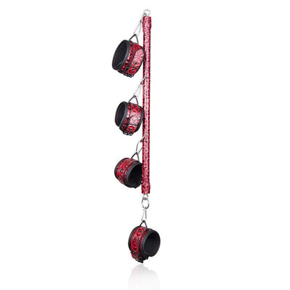 Diamond Pattern Metal Spreader with Handcuffs - divasdenau