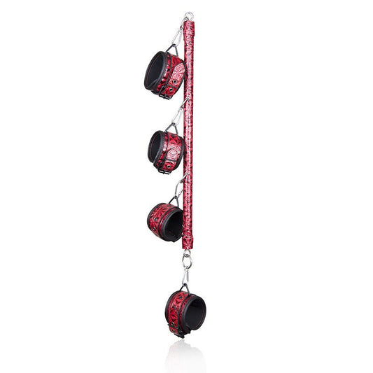 Diamond Pattern Metal Spreader with Handcuffs - divasdenau