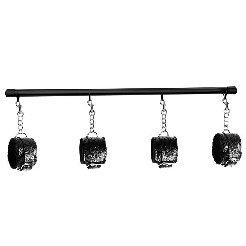 Spreader Bar with Cuffs - Black - divasdenau