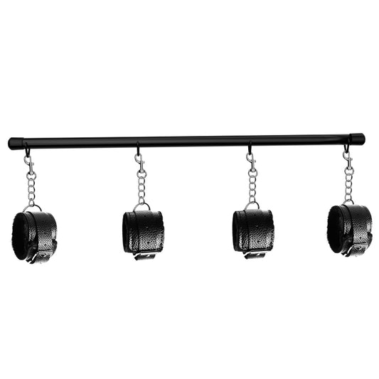 Spreader Bar with Cuffs - Black - divasdenau