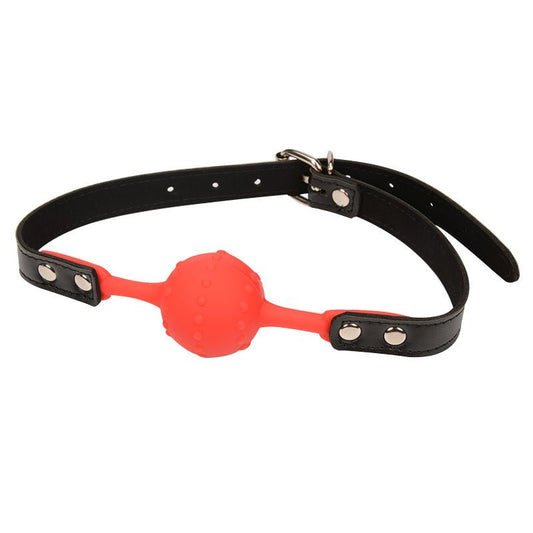 Silicone Ball Gag - Red - divasdenau