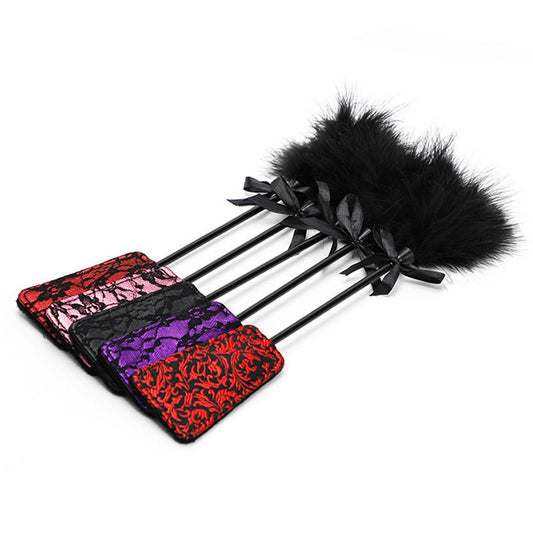 Lace Tickler Paddle - Red / Purple - divasdenau