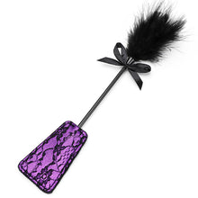 Load image into Gallery viewer, Lace Tickler Paddle - Red / Purple
