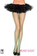 Load image into Gallery viewer, Music Legs - Spandex Mini Diamond Net Pantyhose - One Size