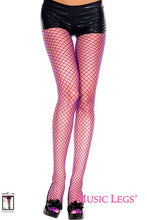 Load image into Gallery viewer, Music Legs - Spandex Mini Diamond Net Pantyhose - One Size