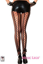 Load image into Gallery viewer, Music Legs - Pantyhose Fishnet Corset Back