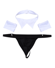 Load image into Gallery viewer, Men’s 4pc Tuxedo Collar/Cuffs&amp;G - String - divasdenau