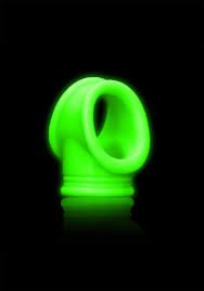 Ouch! - Glow In The Dark Cock Ring & Ball Strap - divasdenau