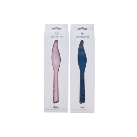 Lady Bonnd - Vibrating Feather Quill - Blue - divasdenau
