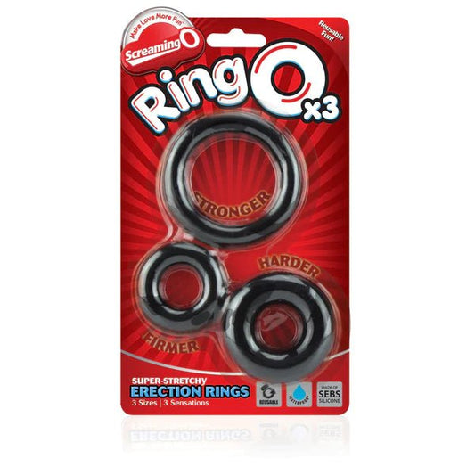 Screaming O - RingO - x3 - Black - divasdenau