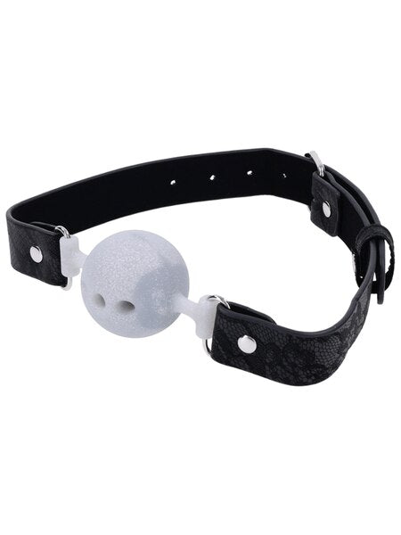 Sex And Mischief - Lace - Silicone Breathable Ball Gag - divasdenau