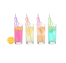 Load image into Gallery viewer, Glitterati - Penis Silly Straws - 8 Pack