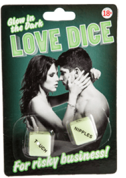 Glow In The Dark - Love Dice - divasdenau
