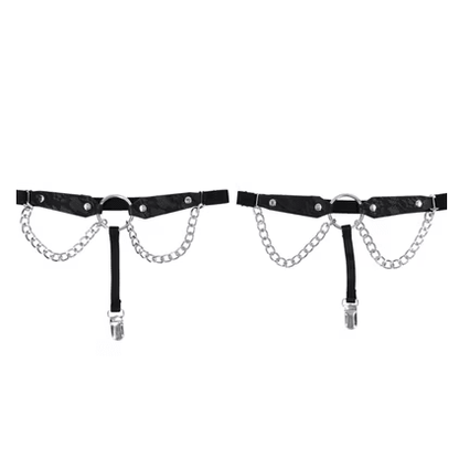 Sex And Mischief - Lace - Chain Lace Garters - divasdenau