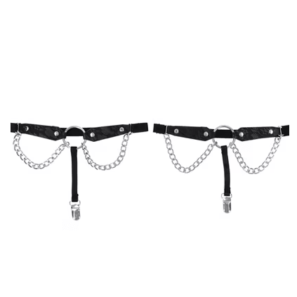 Sex And Mischief - Lace - Chain Lace Garters - divasdenau