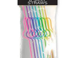 Glitterati - Penis Silly Straws
