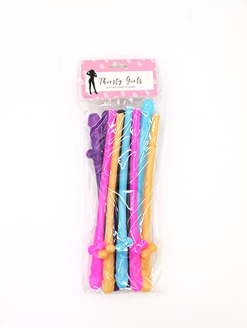 Thirsty Girls - Dicky Sippy Straws - 10 Pack - divasdenau