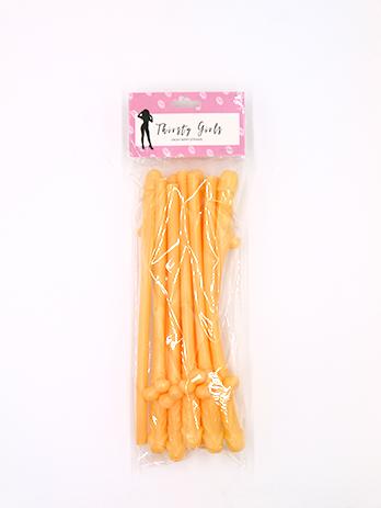 Thirsty Girls - Dicky Sippy Straws - 10 Pack - divasdenau