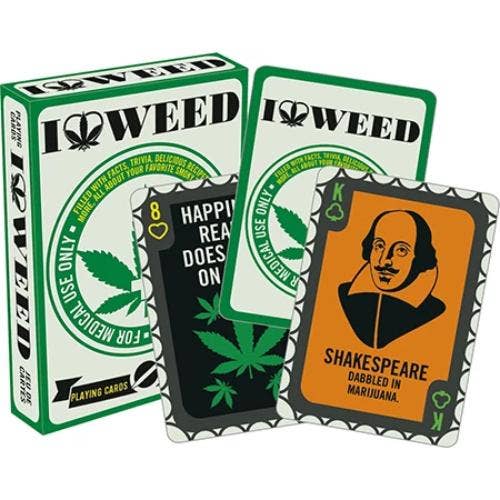 I Love Weed - Playing Cards - divasdenau