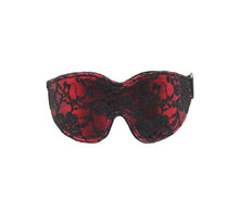 Load image into Gallery viewer, Berlin Baby - Satin &amp; Lace Blindfold - Red