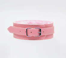 Load image into Gallery viewer, Love in Leather - Faux Leather Collar &amp; Lead with Fur Lining - Pink
