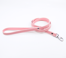Load image into Gallery viewer, Love in Leather - Faux Leather Collar &amp; Lead with Fur Lining - Pink