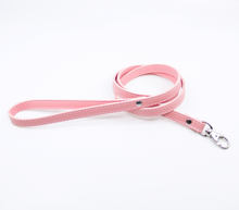 Load image into Gallery viewer, Berlin Baby - Faux Leather Collar &amp; Lead with Fur Lining - Pink